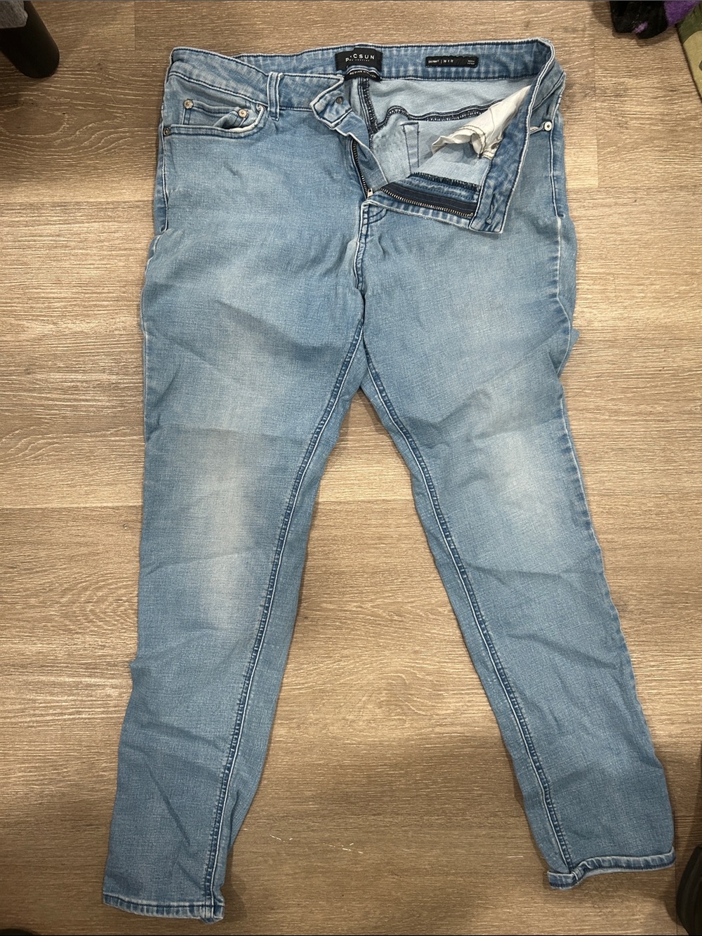 PacSun Men's Skinny Jeans Light Blue Wash